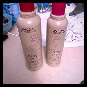 Aveda cherry almond lotion and body wash